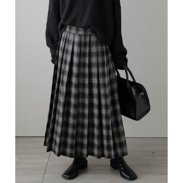 スカート チェックプリーツスカート