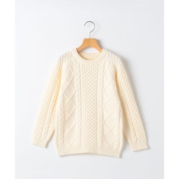 ニット セーター SHIPS KIDS:80〜90cm /「洗濯機可能」ケーブル ニット キッズ 子...