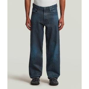 ワイドパンツ ジーンズ TYPE 96 LOOSE JEANS/ヴィンテージレザーライクコーティング加工ワイドストレートジーンズ/ルーズデニムパンツ