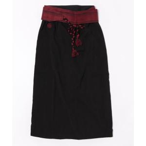 パンツ 「カヤ」倭の晴れ着 メンズ帯付きラップ風パンツ メンズ レディース