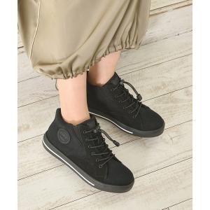 長靴 レインブーツ 「撥水」EDWIN(エドウィン)厚底ハイカットスニーカー レディース