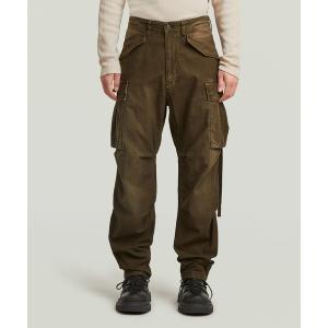 カーゴパンツ MA1 CARGO PANT/ヴィンテージライクウォッシュド加工リラックステーパードカーゴパンツ メンズ