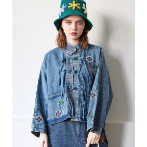 ブラウス シャツ 「チャイハネ」ディルバル チャイナボタンシャツ レディース