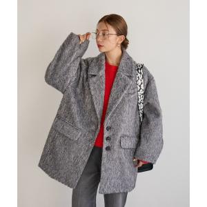 ジャケット テーラードジャケット シャギージャコット レディース