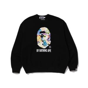トレーナー スウェット ART CAMO BY BATHING APE RELAXED FIT CREWNECK SWEATSHIRT メンズ レディ