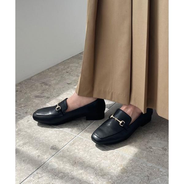 ローファー 跳べるパンプス スクエアトゥビットモチーフローファー/R-3210 レディース