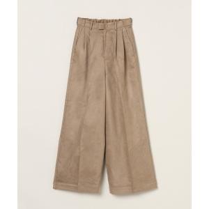 パンツ フェイクスエード パンツ レディース