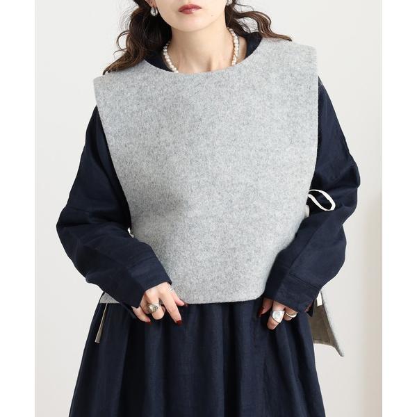 ベスト ジレ TUTIE. ウール100% ウールミルドベスト レディース