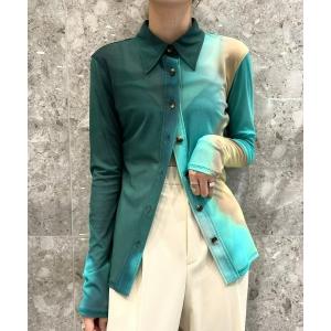 「LE CIEL BLEU」 長袖シャツ 38 グリーン レディース