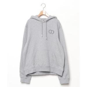 「Dior homme」 刺繍プルオーバーパーカー XX-LARGE グレー メンズ