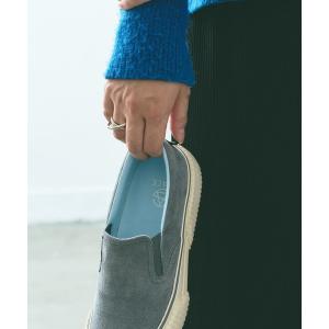 「SLACK FOOTWEAR」 スリッポン 25.0cm グレー レディース