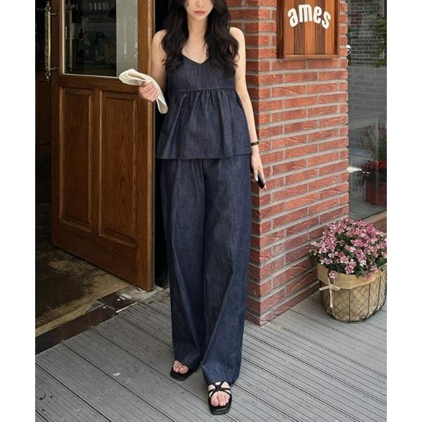 「Ritomo De Ricco」 セットアップ FREE インディゴブルー レディース