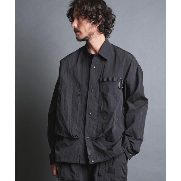 ミリタリージャケット モッズコート EM:NoiR ノアール Connect Shirt/ ナイロン...