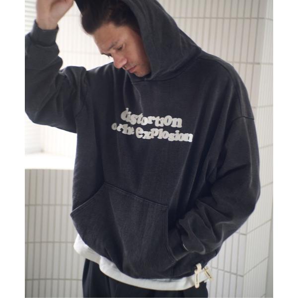 パーカー ADAMPATEK/distortion pullover hoodie/ディストーション...