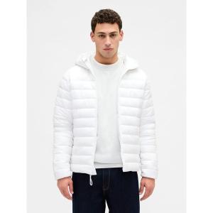 GAP ダウンジャケット S ホワイト セール】ヘビーウェイト パファージャケット（ダウンジャケット/コート