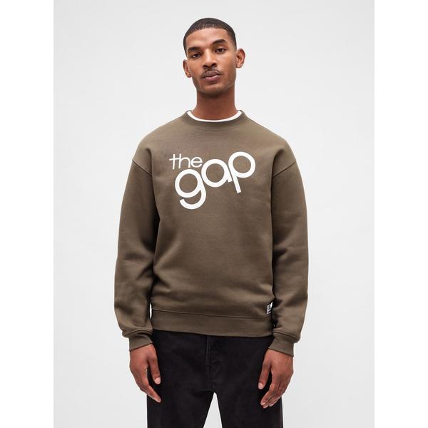 トレーナー スウェット リラックスフィット GAPロゴ クルーネック スウェットシャツ メンズ レデ...