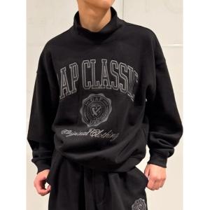 トレーナー スウェット ヴィンテージソフトモックネック　クロップド GAPロゴ スウェットシャツ メンズ レディース