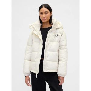 ダウンコート ダウンジャケット GAPロゴ パファージャケット レディース