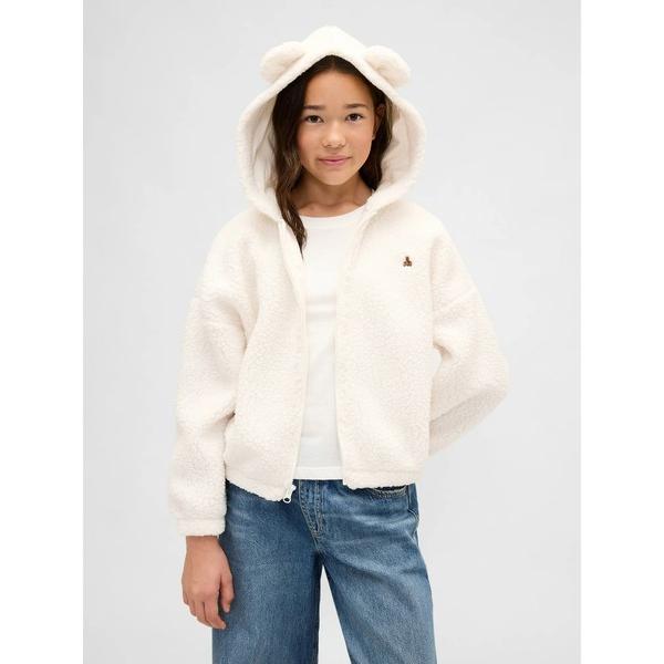 パーカー  ボア オーバーサイズ くまさん ジップアップパーカー (キッズ) キッズ 子供服 女の子