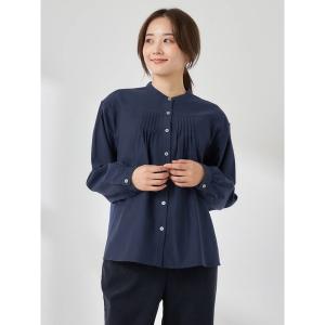 ブラウス シャツ 甘撚り無地ブラウス レディース