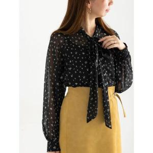 ブラウス シャツ パターンアソートシフォンボウタイブラウス「2025Autumn catalog vol.2 item」 レディース