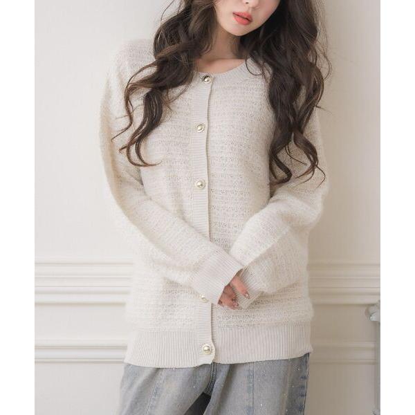 カーディガン 「セットアップ対応」BIGヴィンテージカーデ レディース