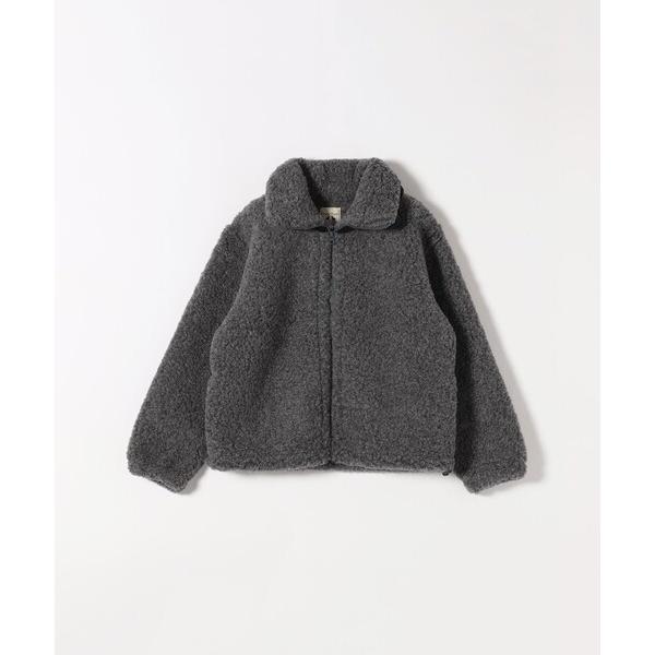 ブルゾン アウター Mouflon Mouflon: ボア ジップ スタンドカラー ブルゾン レディ...