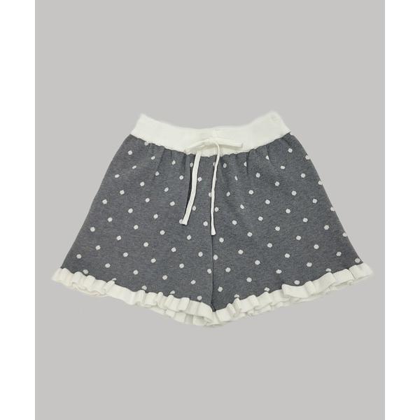 パンツ 「 お気に入り登録数4，000突破・着用動画あり! 」ドットフリルニットパンツ レディース