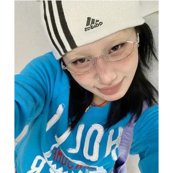 サングラス 「Bz」クリアレンズオーバルメガネ Y2K サングラス（MA/EK434） レディース ...