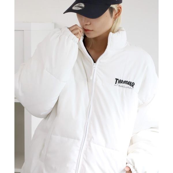 ダウンジャケット ダウン 「THRASHER/スラッシャー」コットンライク タイプライター 中綿パフ...