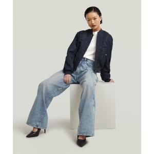 ma1 ma-1 BOMBER JACKET/ミリタリーディテールMA1タイプボンバージャケット/パネルデザインブルゾン レディース