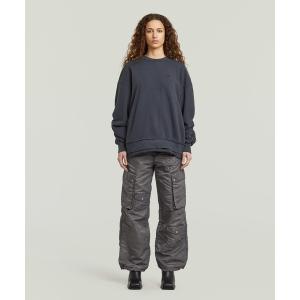 カーゴパンツ 「UNISEX」Mega Cargo Pants/ユニセックスウォッシュ加工ワイドルーズナイロンカーゴパンツ レディース メンズ