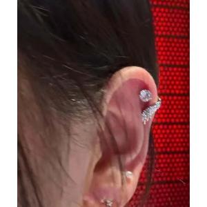 ピアス レディース デザインダイヤピアス 軟骨ピアス(BDS) レディース