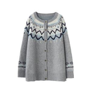 カーディガン nordic knit cardigan  / ノルディックニットカーディガン レディース