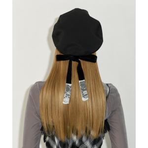 帽子 ベレー帽 lace ribbon romantic beret / レースリボンベレー帽 レディース