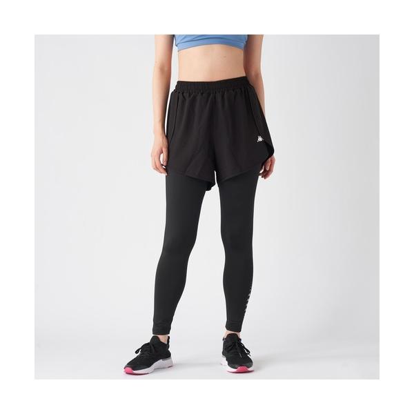 レギンス スパッツ Kappa カッパ UVカット ドライ ストレッチ ドッキング ショートパンツ ...