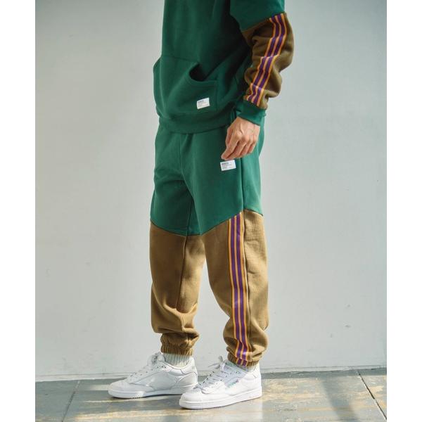 パンツ Duckster/ダックスター　バイカラーストライプパンツ メンズ レディース