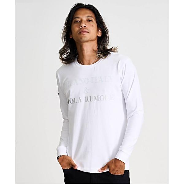 tシャツ 「VIOLA rumore/ヴィオラ ルモーレ」ロゴプリント入りクルーネック長袖カットソー...