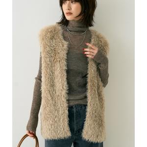 ベスト ジレ フェザーニットジレベスト レディース