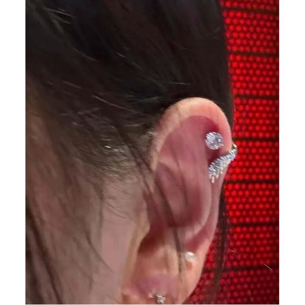 ピアス レディース デザインダイヤピアス 軟骨ピアス(BDS) レディース