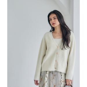 アンサンブル Vネックシャギーミディカーディガン×インナーセット