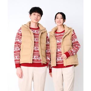 ダウンベスト ベスト 2WAY シェア ウーリー ダウンベスト レディース メンズ