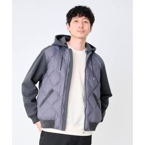 コート ジャケット ダウンコンビ フード 2WAYジャケット メンズ