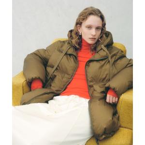 ダウンコート ダウンジャケット 「サステナブル」2WAYフーディミドルダウン/撥水 レディース