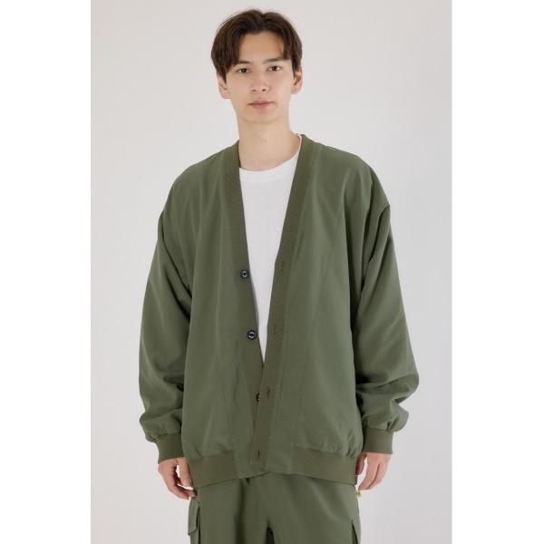 ジャケット ノーカラージャケット ピーチスキンカーデジャケット メンズ