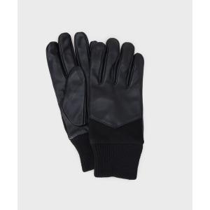 手袋 「本革」切替グローブ／スマホ対応 メンズ レディース