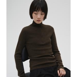 ニット セーター Halfzip Rib Knit レディース