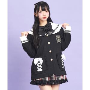 コート アウター セーラー襟ブレザー レディース