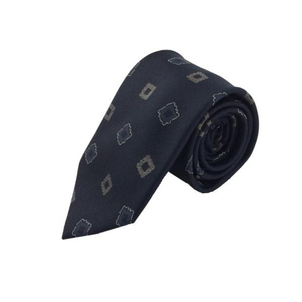 ネクタイ メランジネクタイ　中柄　グレー/ベージュ/ブルー/ネイビー