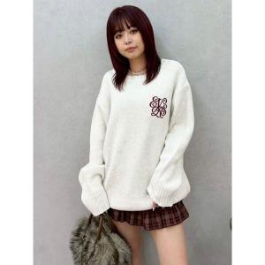 ニット セーター ワンポイントバックオープンニットトップス レディース